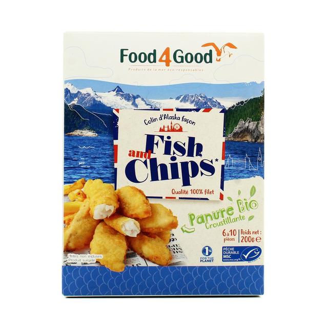 3426434010151 - Food4Good - Fish&Chips au Colin d'Alaska MSC et à la panure BIO