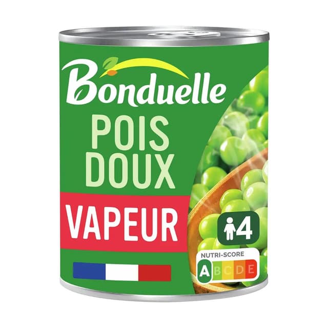 3083681130751 - Bonduelle - Petits Pois Cuits à la Vapeur en conserve