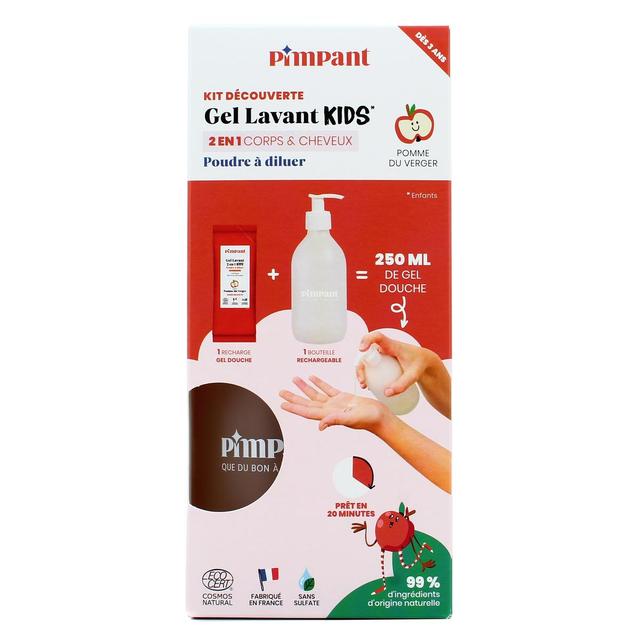 3760349451051 - Pimpant - Gel Lavant 2-en-1 Kids pomme du verger