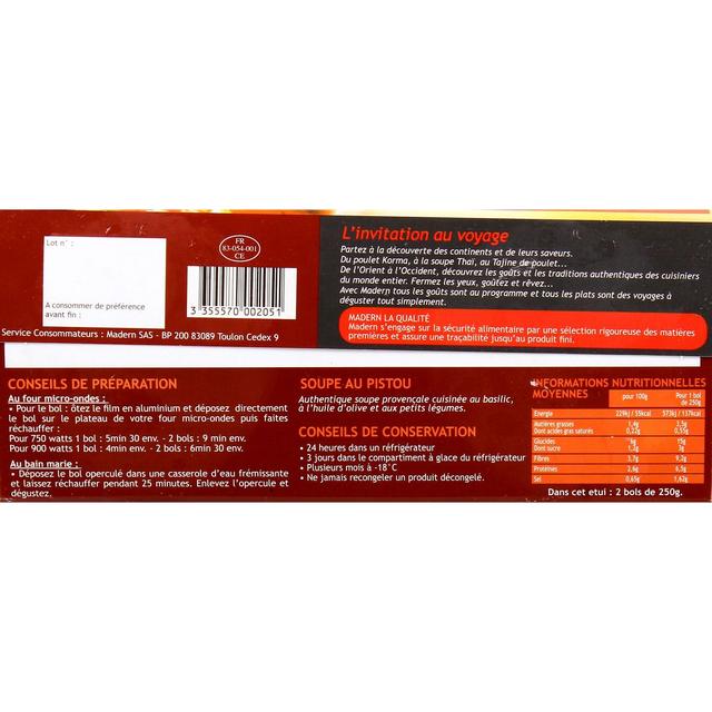 3355570002051 - Madern - Soupes provençales au pistou