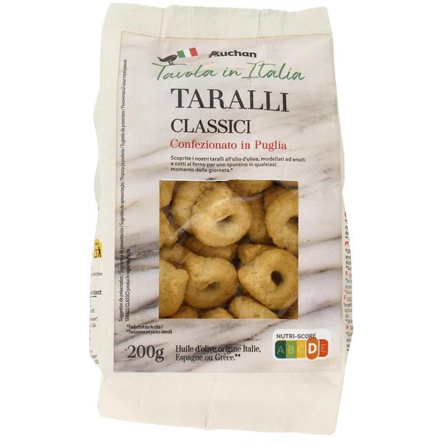 3596710542451 - Auchan Tavola In Italia - Taralli classici - Biscuits salés à l'huile d'Olive