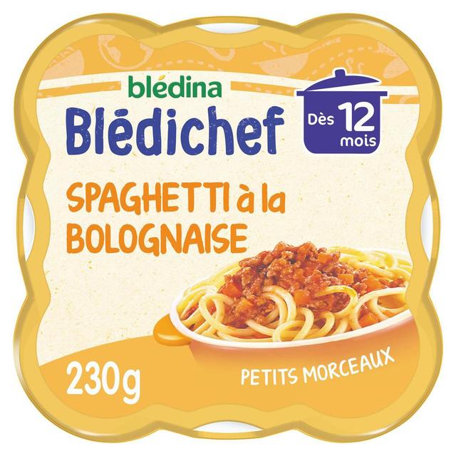 3041091432551 - Blédina - Blédi'chef - Petits Spaghetti à la Bolognaise Assiette Bébé Dès 12 mois