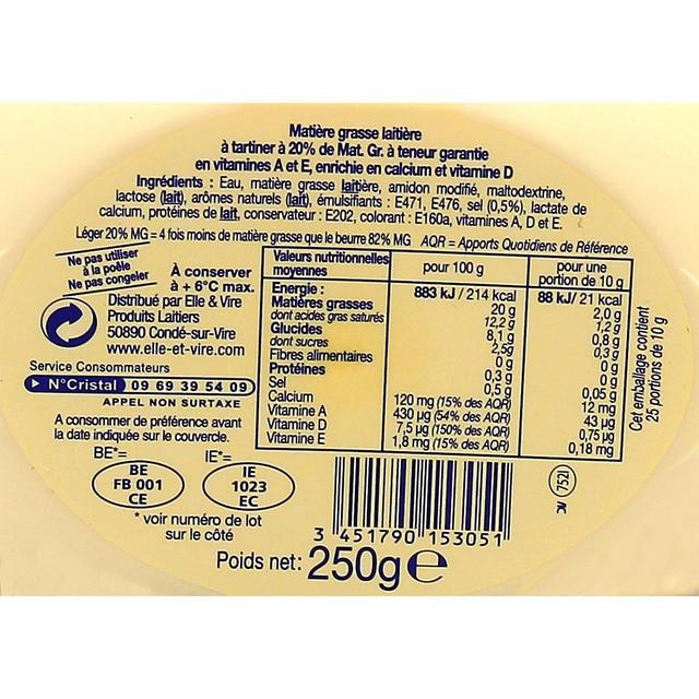 3451790153051 - Elle&Vire - Léger Doux 20% de Mat.Gr