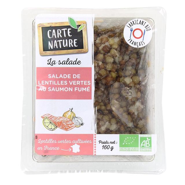 3760018883251 - Carte Nature - Salade de lentilles au saumon, Bio