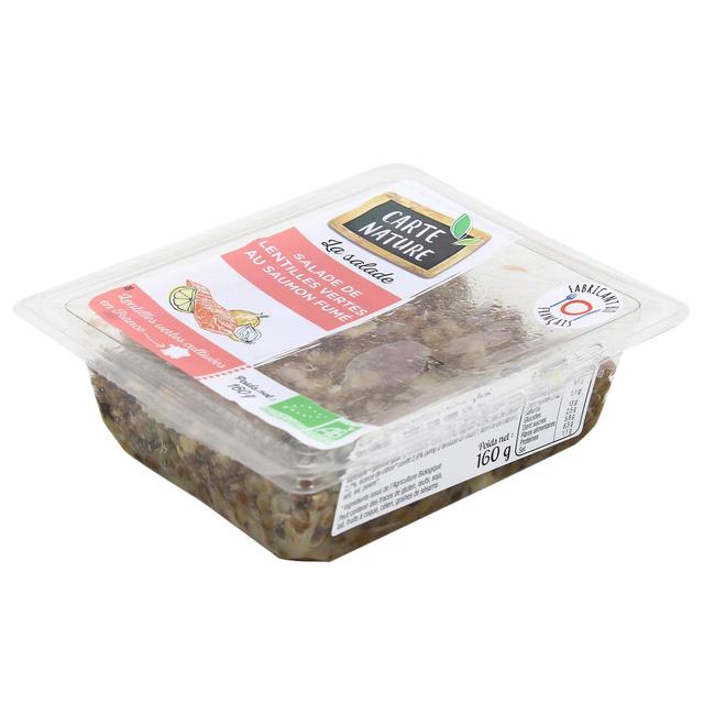 3760018883251 - Carte Nature - Salade de lentilles au saumon, Bio