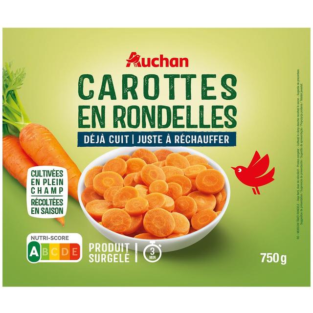 3596710493951 - Auchan - Déjà cuit - Carottes en rondelles