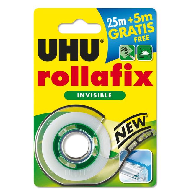 4026700363951 - Uhu - Dévidoir ruban adhésif Rollafix invisible 30 m x 19 mm
