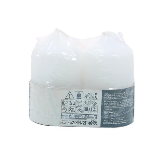 3482356614723 - Ambiances Devineau - 2 bougies cylindrique Jasmin d'Egypte