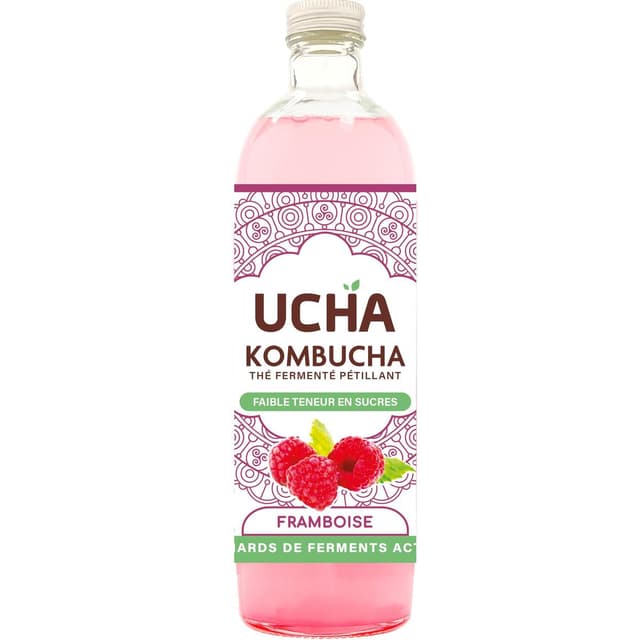 3760192494151 - UCHA - Kombucha Thé Fermenté Pétillant à la Framboise Bio