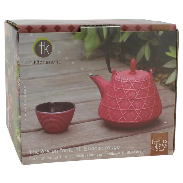 3256390144351 - The Kitchenette - Théière en fonte SHAOLIN ROUGE