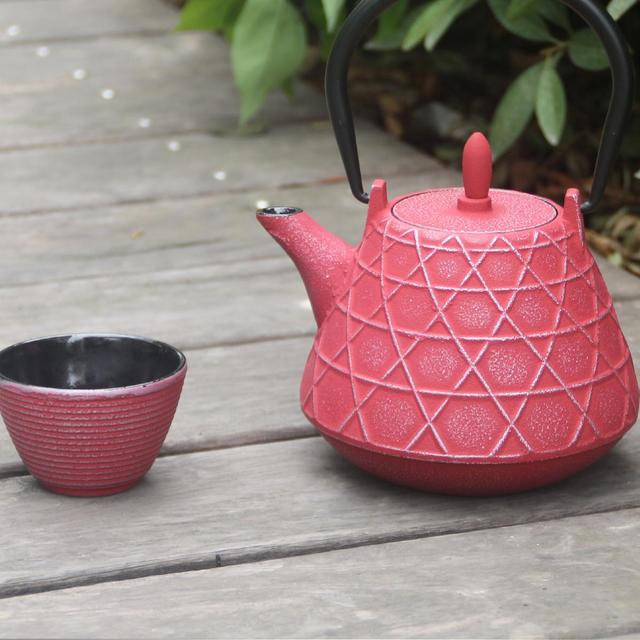 3256390144351 - The Kitchenette - Théière en fonte SHAOLIN ROUGE