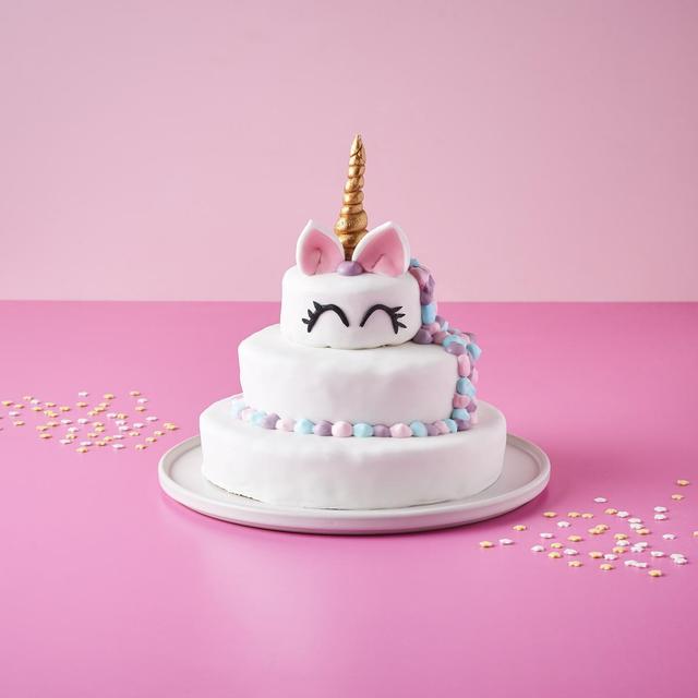 3485990404651 - Mastrad - Coffret création gâteau Licorne, Rainbow cake- 3 Moules, 1 poche, et embouts