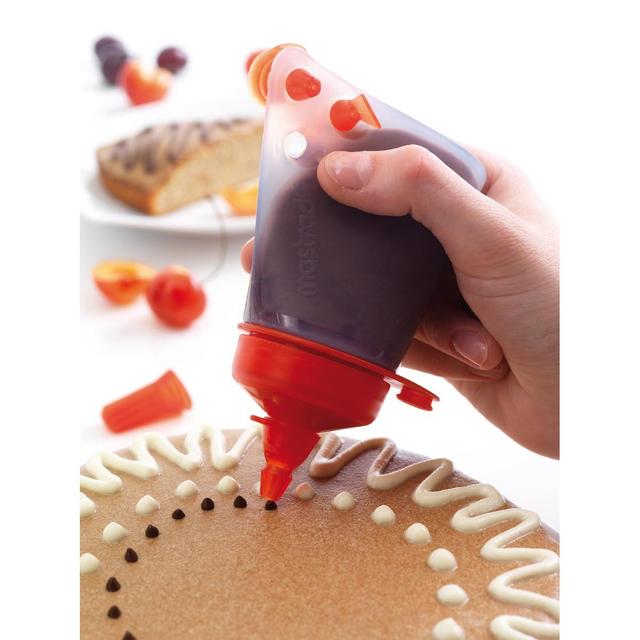 3485990404651 - Mastrad - Coffret création gâteau Licorne, Rainbow cake- 3 Moules, 1 poche, et embouts