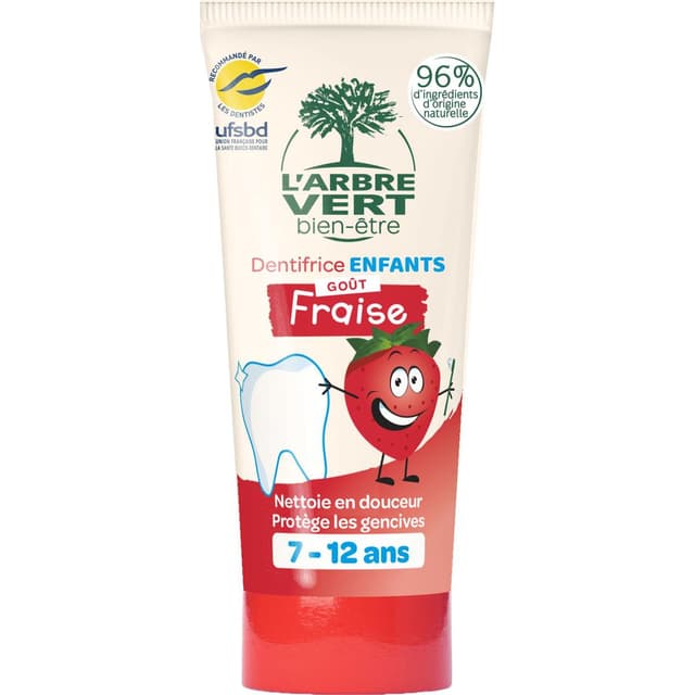3450601045851 - L'Arbre Vert Bien-Etre - Dentifrice Enfant 7-12 ans Fraise