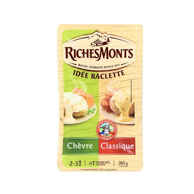 3176582016351 - Richesmonts - Raclette Chèvre et Classique