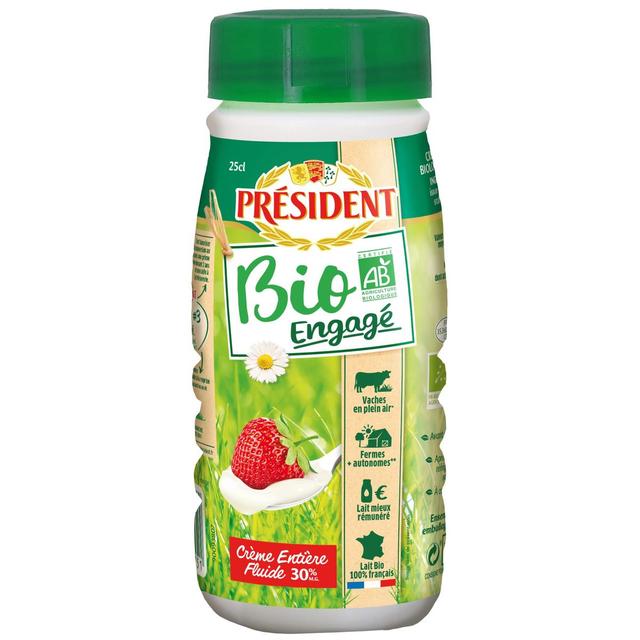 3155250307151 - Président - Crème 30% Bio Fluide UHT