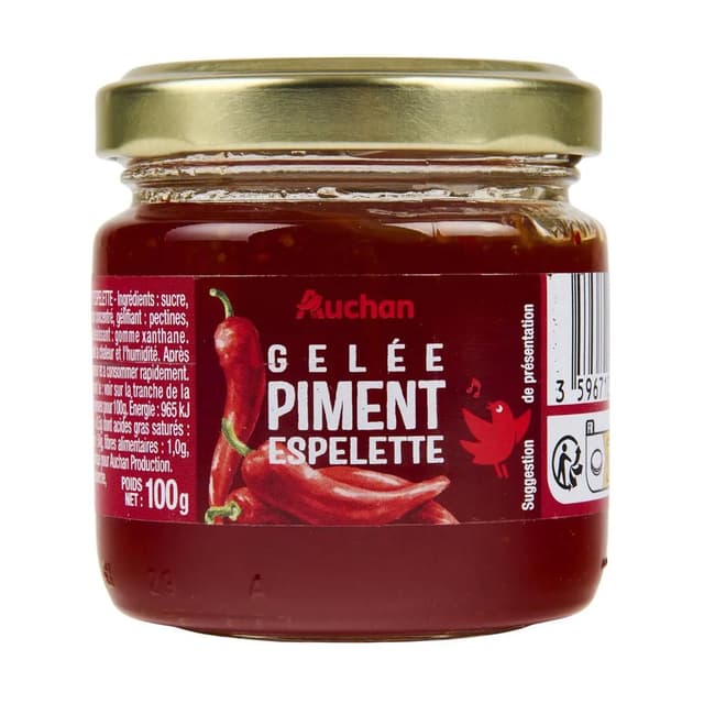 3596710457151 - Auchan - Gelée au piment d'Espelette en bocal