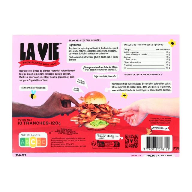 3770018078151 - La Vie - Bacon Végétal Fumé