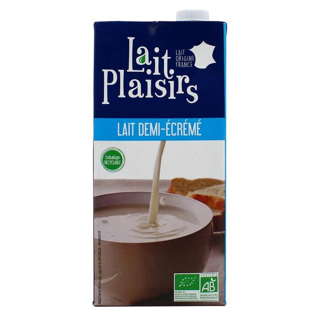 3760099539351 - Lait Plaisirs - Lait demi-écrémé UHT bio