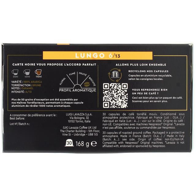 8000070059351 - Carte Noire - Café Capsules Nespresso Lungo Classique n°6
