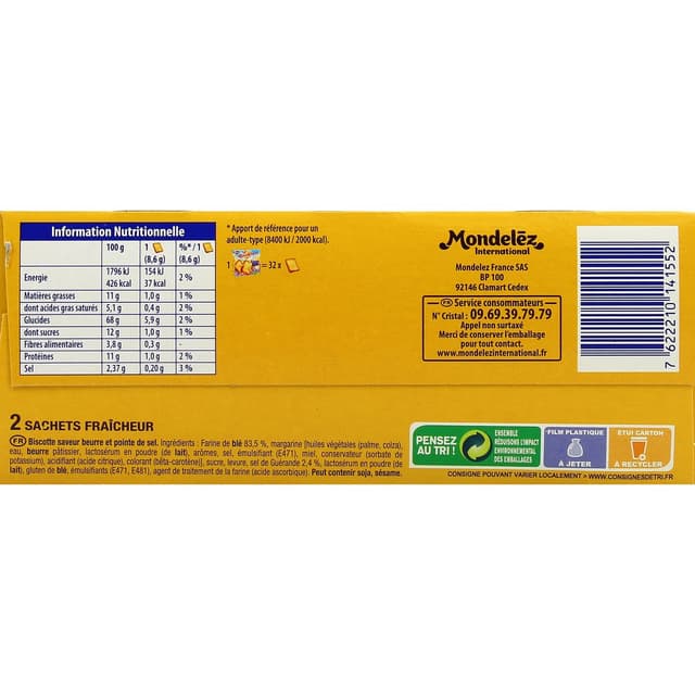 7622210141552 - Heudebert - Biscottes la Bretonne