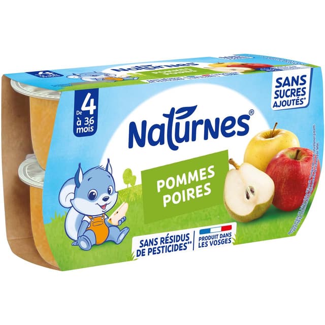 7613031552252 - Naturnes® - Pomme poire Bol Bébé Dès 4 mois