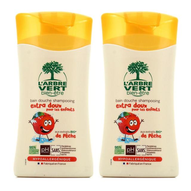 2050000342752 - L'Arbre Vert Bien-Etre - Gel douche shampooing enfant à la Pêche