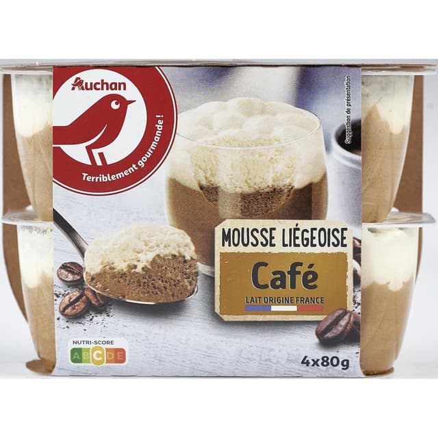 3596710363452 - Auchan - Mousse liégeoise au café
