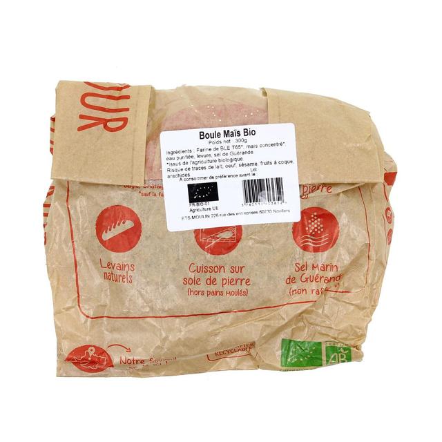 3760116603652 - Etablissements Moulin - Pain Boule de Maïs Bio