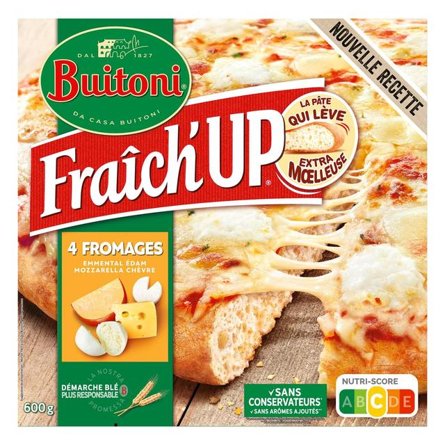7613034223852 - Buitoni Fraich up - Pizza 4 fromages- Emmental, edam, mozzarella, chèvre