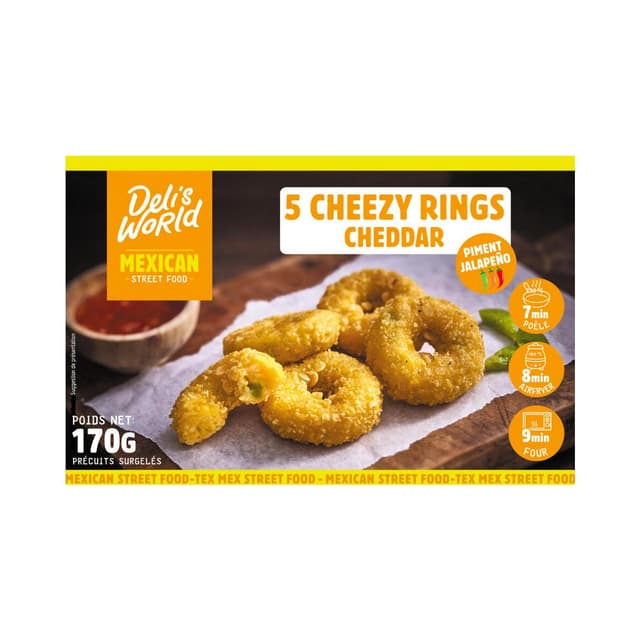 3760184014152 - Deli's World - Cheezy Rings Cheddar Jalapeño