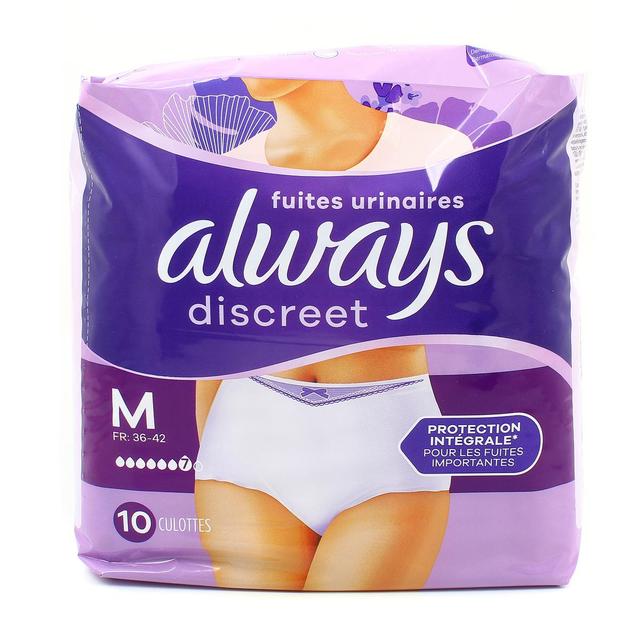 8700216225052 - Always Discreet - Culottes Fuites Urinaires Blanc Taille M
