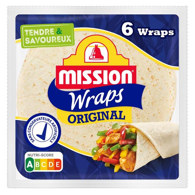 8710637105352 - Mission - 6 galettes Wraps au blé nature