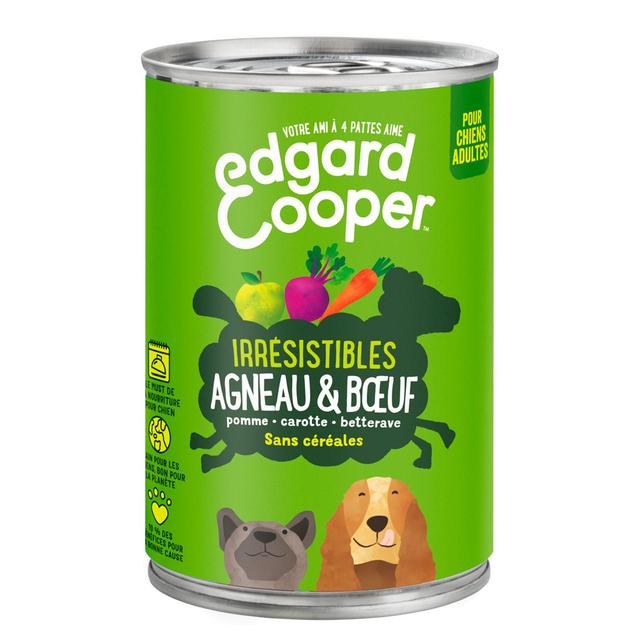 5425039486352 - Edgard Cooper - Boîte Pâtée Agneau et Boeuf sans céréales pour Chien Adulte