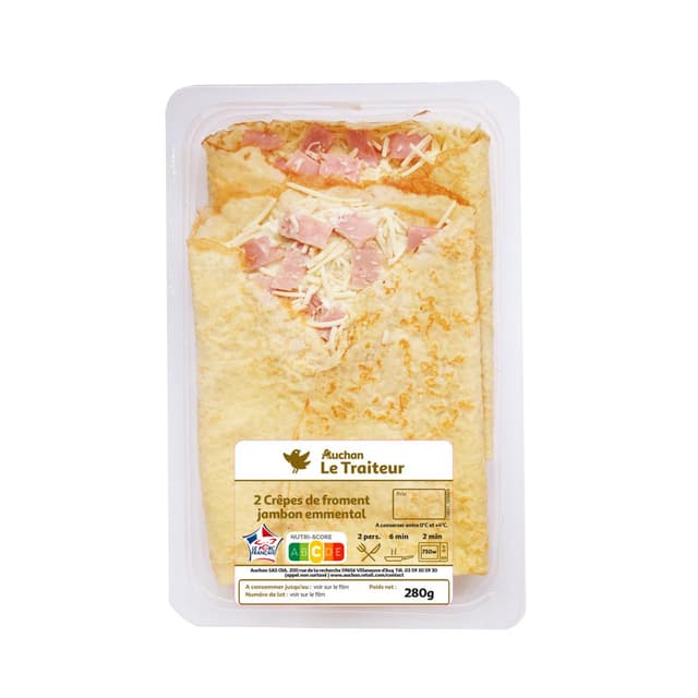 3254563837352 - Auchan Le Traiteur - Crêpes jambon emmental