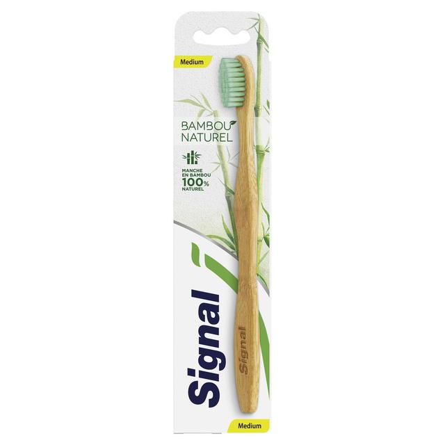 8720181048852 - Signal - Brosse à dents Médium Manche Bambou 100% Naturel