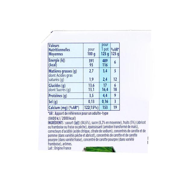 3033491579752 - Velouté Fruix - Yaourts Brassés Panachés
