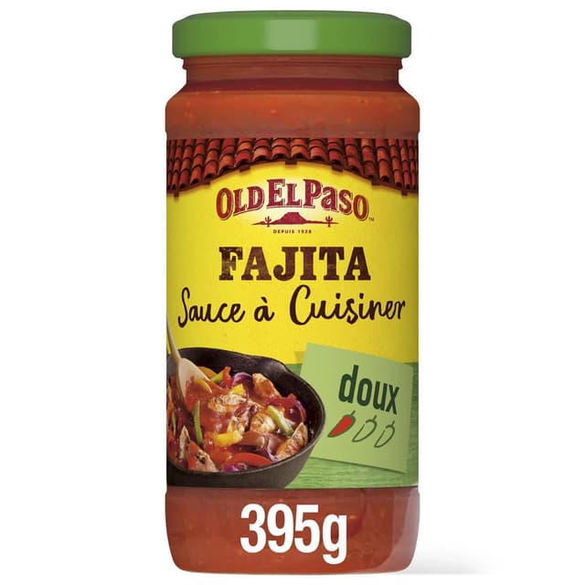 8410076470553 - Old el Paso - Sauce à cuisiner Fajitas aux poivrons et aux légumes en bocal