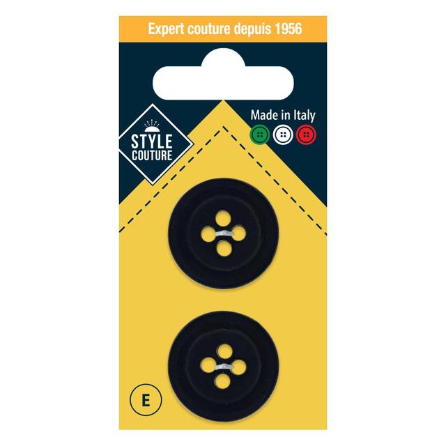 3040695840953 - Style couture - Boutons taillé Noir 25mm