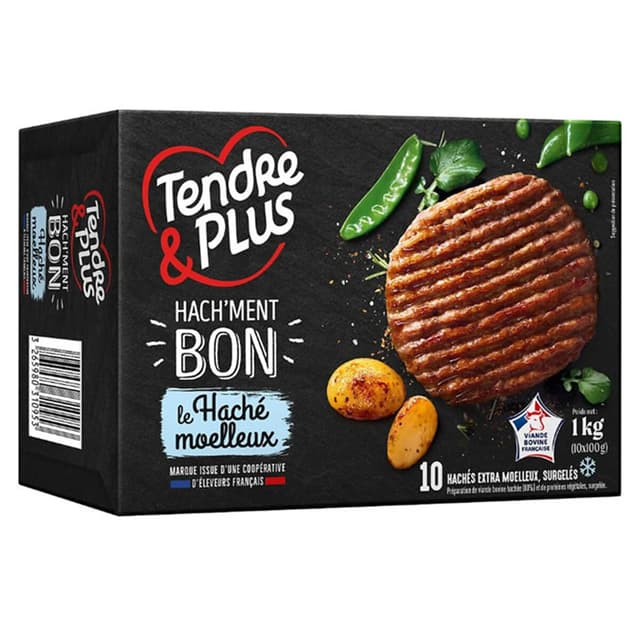 3265980310953 - Tendre Et Plus - Steaks hachés extra tendre 15%mg