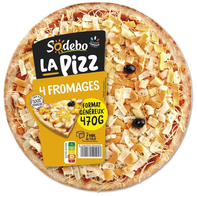 3242272501053 - Sodebo - Pizza 4 Fromages fondants
