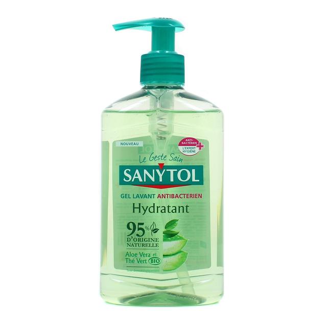 3045206501453 - Sanytol - Gel lavant Antibactérien Hydratant - Aloe Vera & Thé Vert BIO