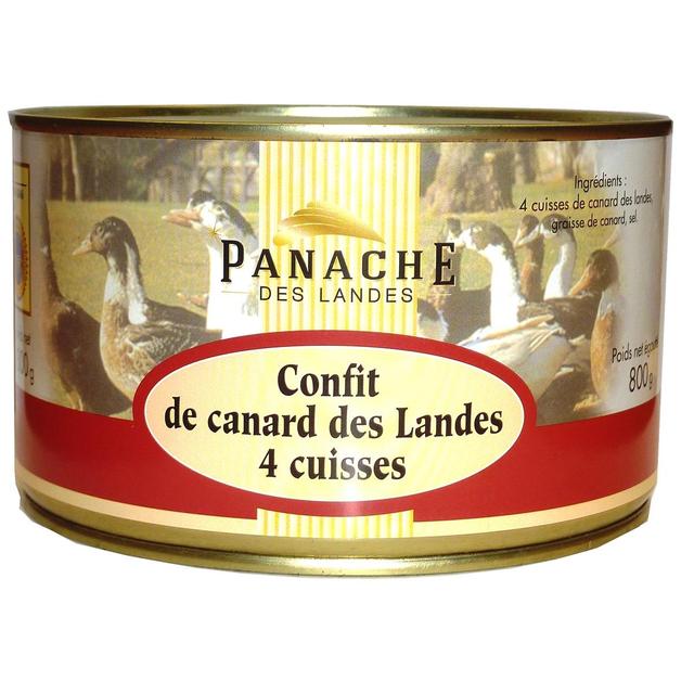 3356650002053 - Panache Des Landes - Confit de Canard des Landes IGP - 4 cuisses