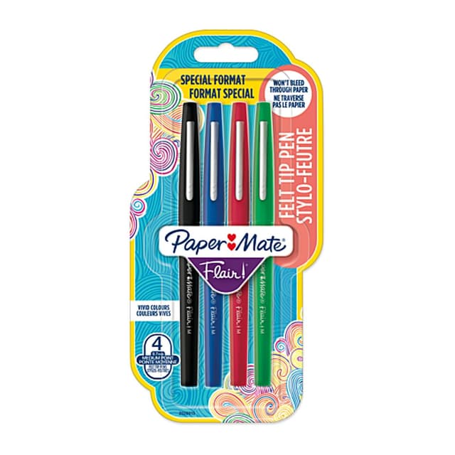 3026980323653 - Paper Mate - 4 feutres d'écriture assortis
