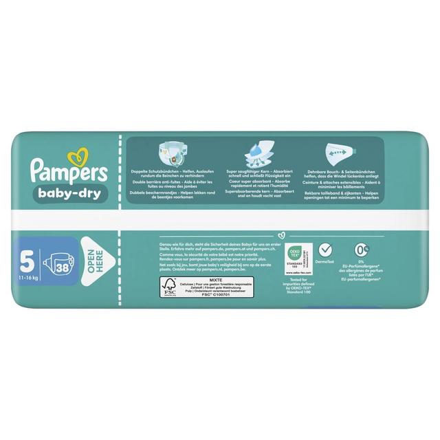 8700216904353 - Pampers Babydry Geant - Couches Bébés Baby-Dry 11-16kg T5