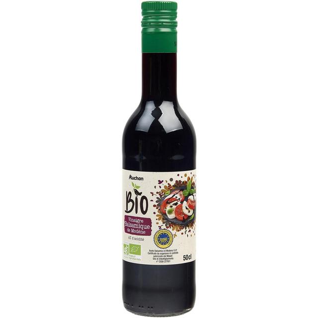 3596710324453 - Auchan BIO - Vinaigre balsamique Bio de Modène IGP 6% d'Acidité