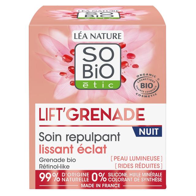 3517360024753 - SO'BIO ETIC - Soin repulpant nuit lissant éclat, Lift'Grenade