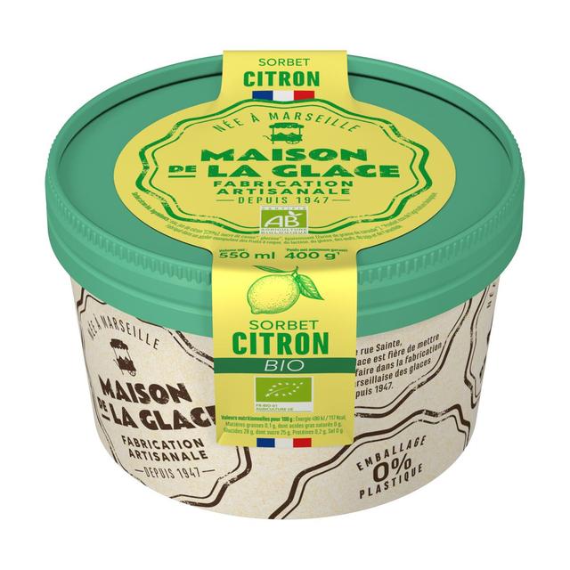 3760124194753 - Maison de la Glace - Sorbet artisanal Citron Bio