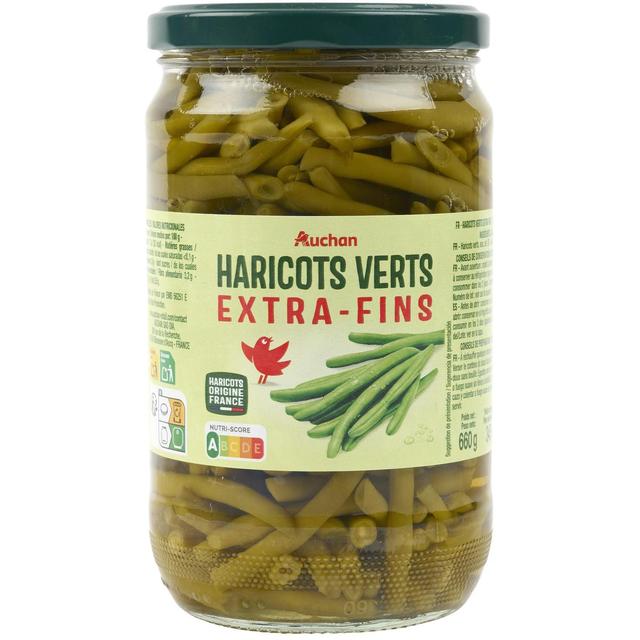 3596710545353 - Auchan - Haricots verts extra fins en bocal
