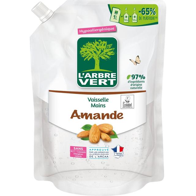3450601047053 - L'arbre Vert - Liquide vaisselle main recharge Amande